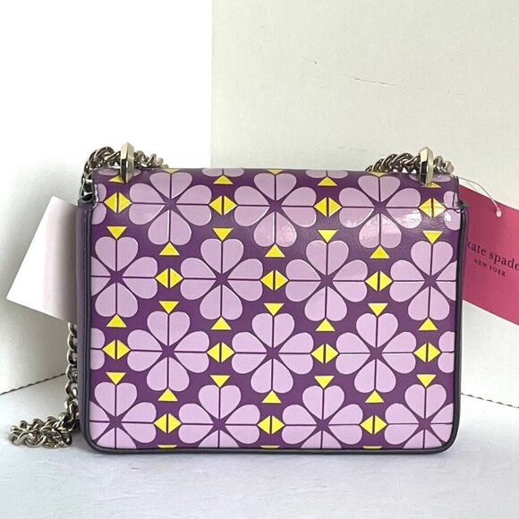 Kate Spade Amelia 3D Floral Shoulder Bag Pink Small Leather Chain Crossbody